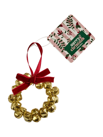 Gold Bell Christmas Ornament