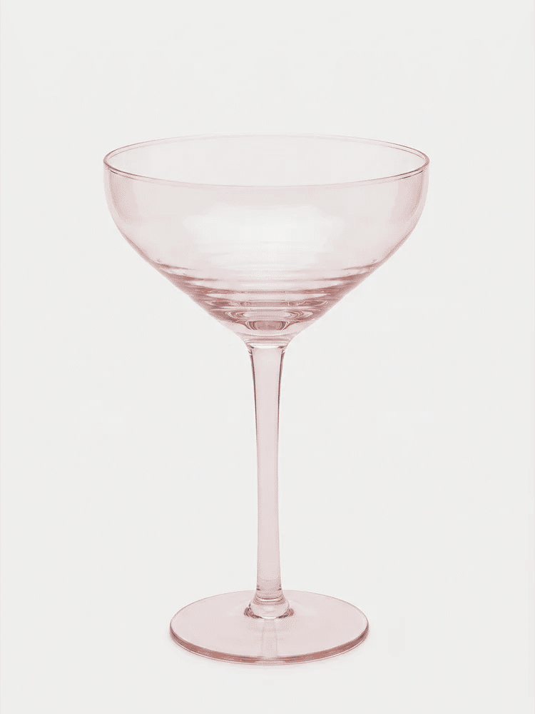 Clear Glass Coupe Cocktail Glass 17cm (1)