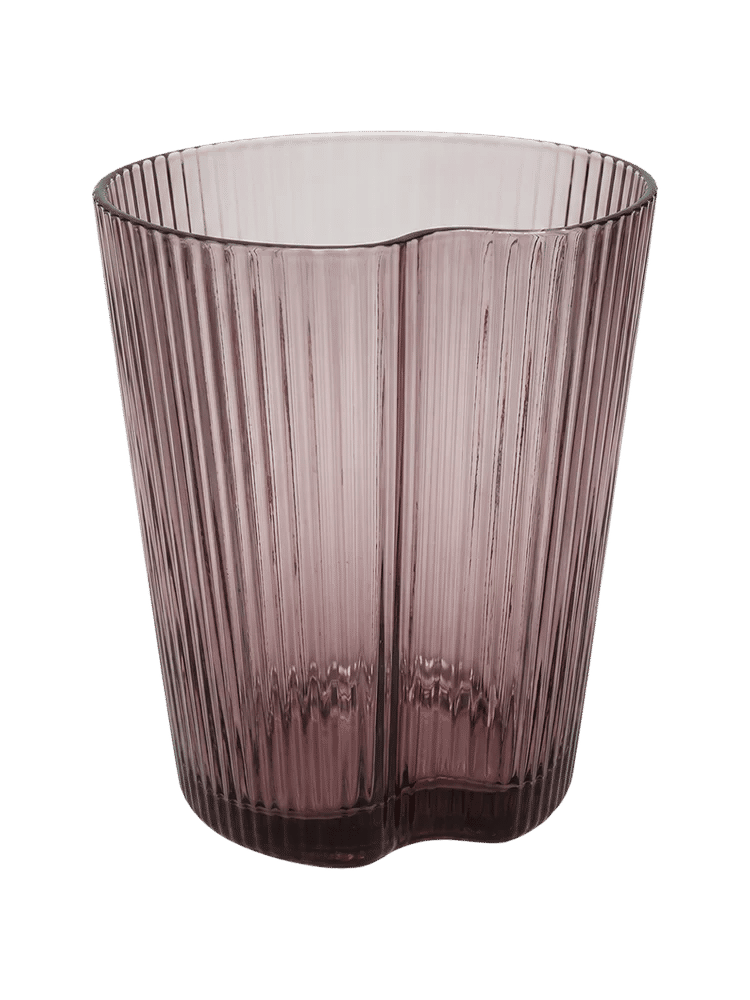 Ribbed Glass Tumbler ( Assorted ) 8.5x6.5x10cm (5)
