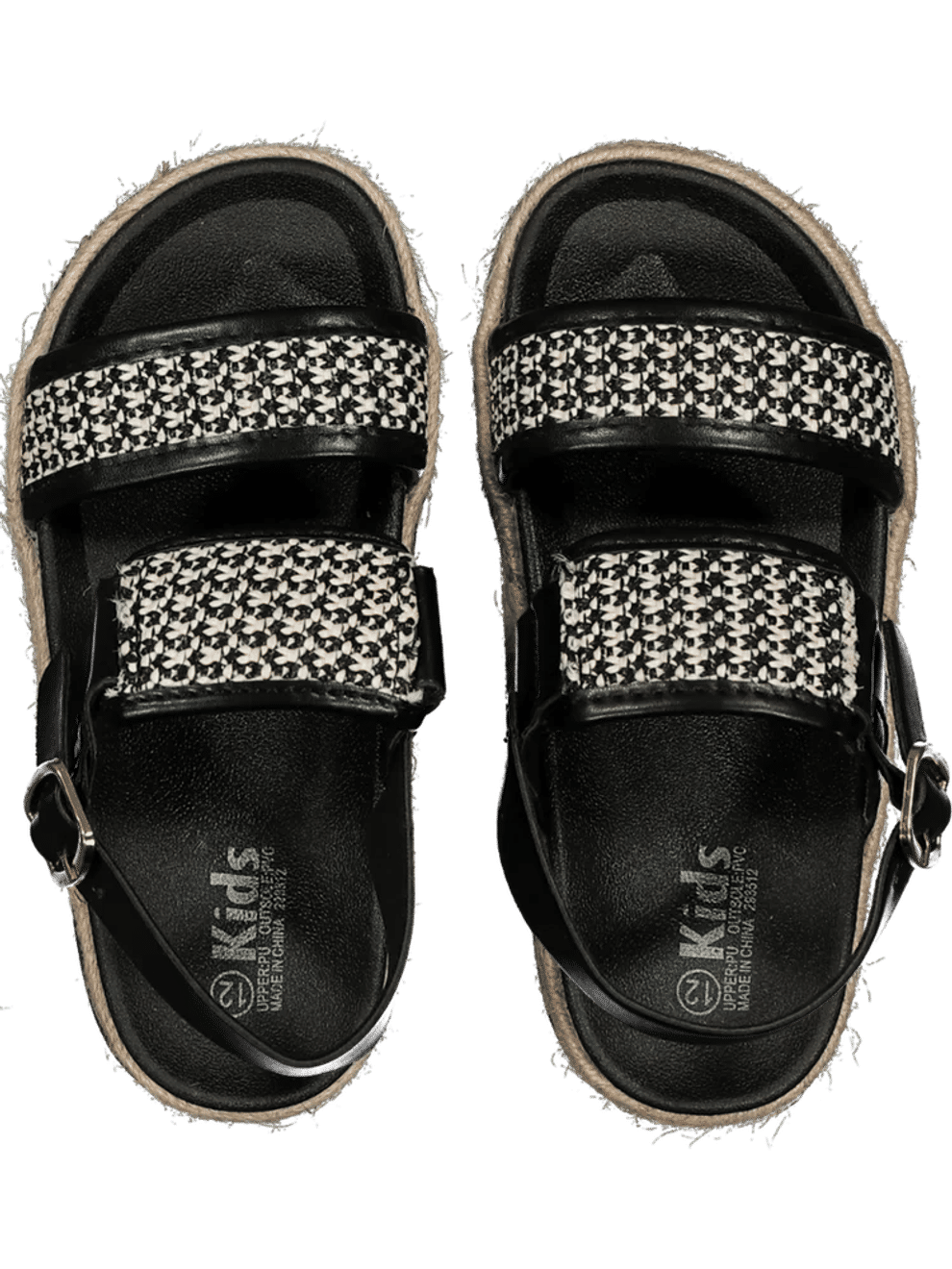 Monochrome Strap Sandals (2)