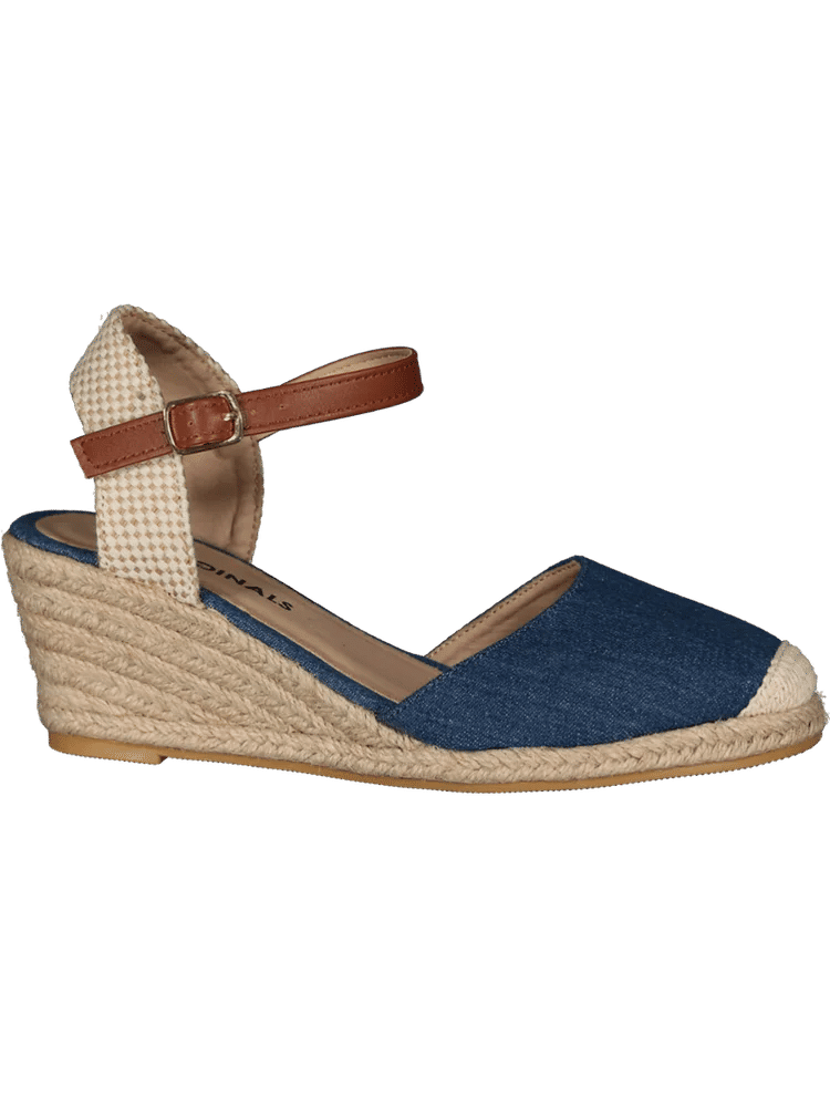 Denim Wedge Sandals