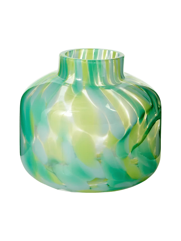 Set of Three Speckled Glass Vases 10cm (2)