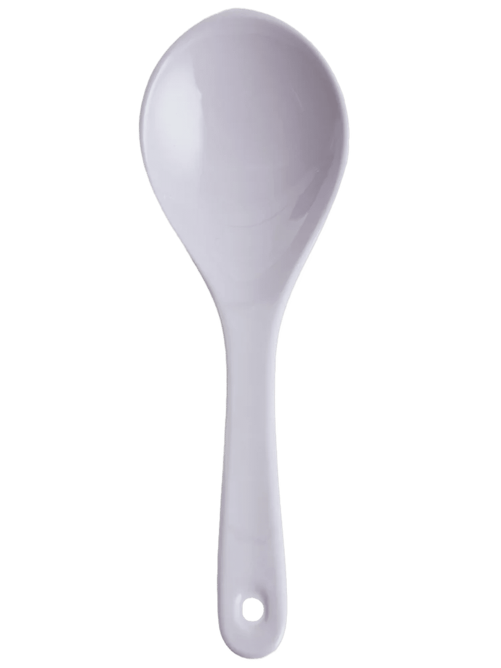 White Melamine Serving Spoon
