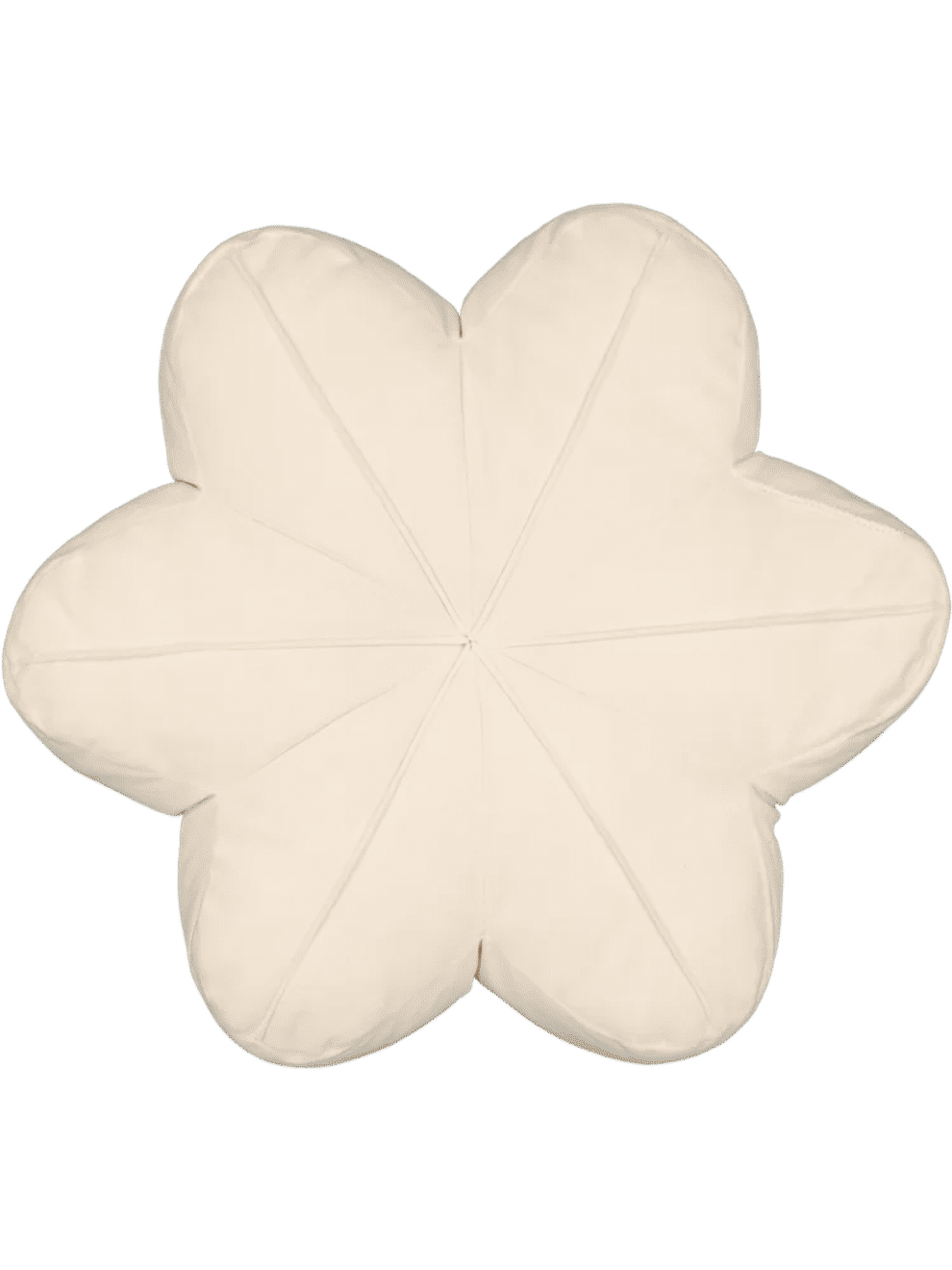 Cream Flower Shaped Scatter Cushion