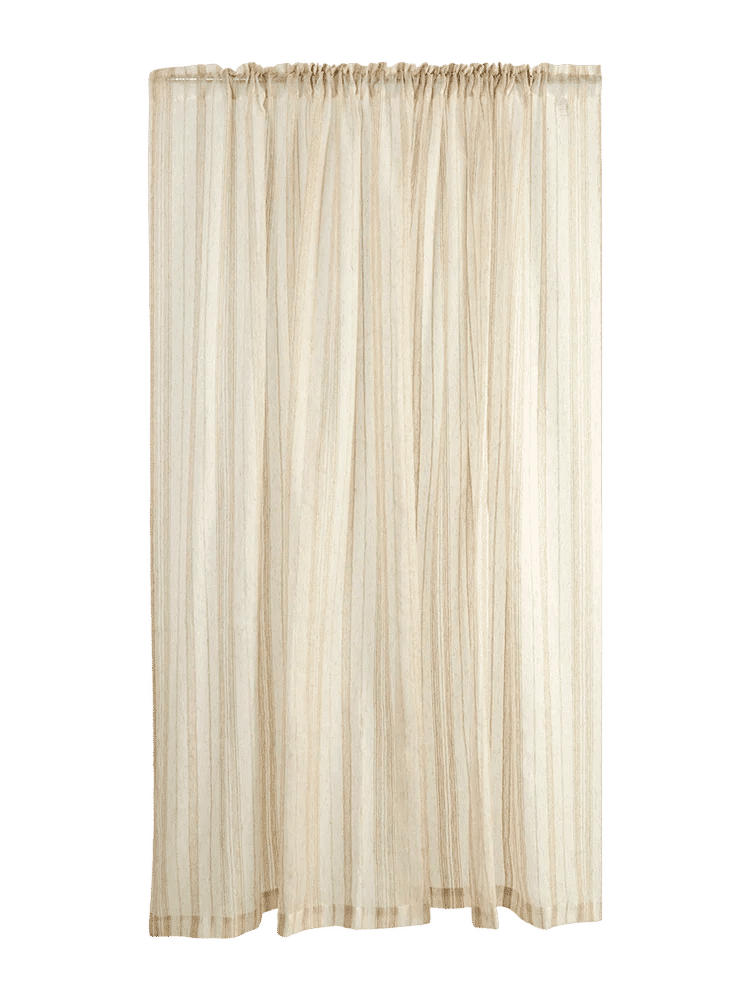 Lined Grey Basketweave Curtain 230x218cm (1)