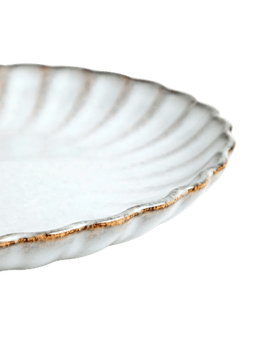 Reactive Glaze Scalloped Dinner Plate 20.3cm