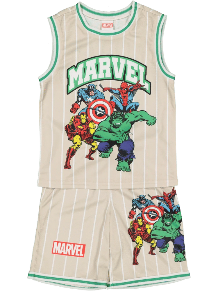 Marvel Basketball Top And Shorts Set