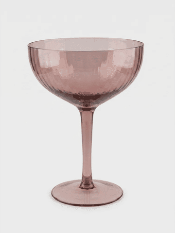 Ribbed Glass Coupe 15cm