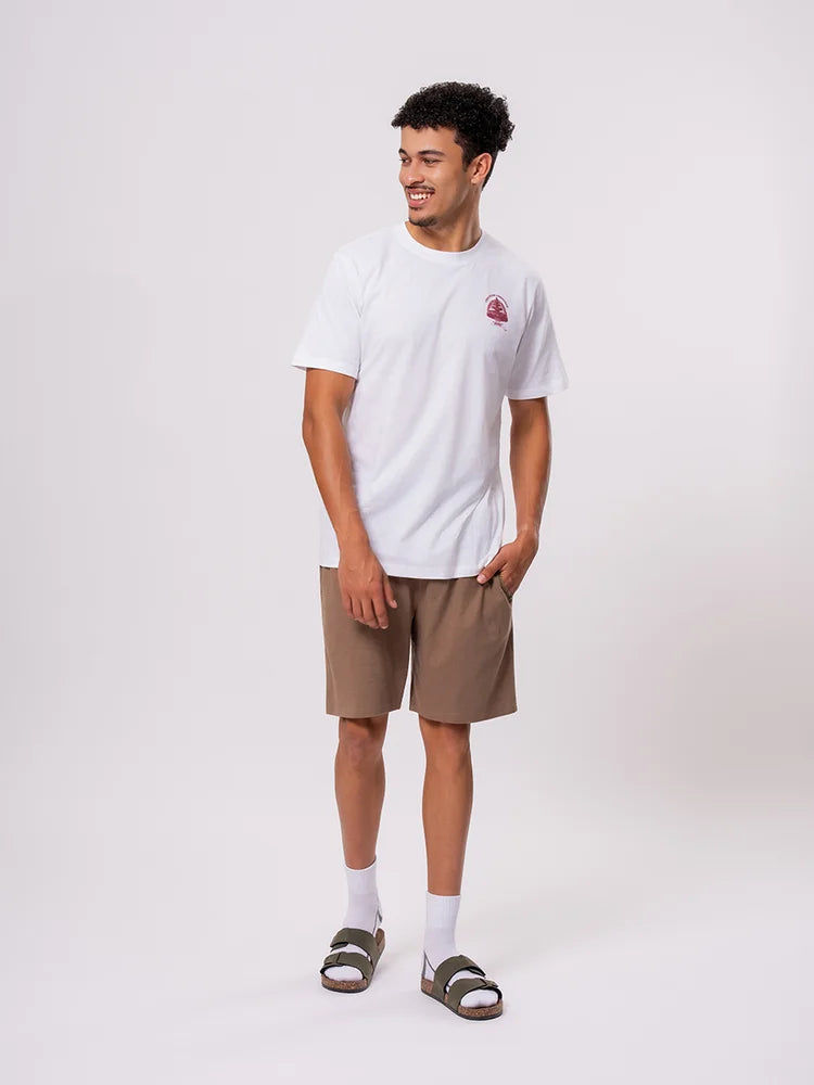 Brown Elasticated Waist Shorts (3)