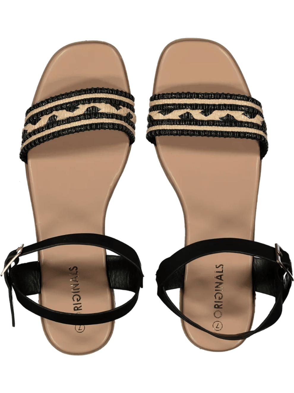 Striped Block Heel Sandal (2)