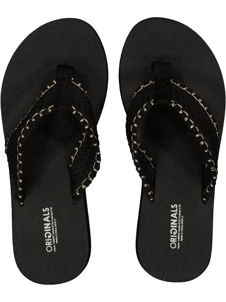 Black Wedge Flip Flops (2)