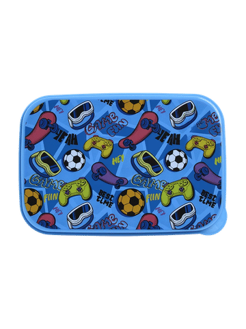 Blue Printed Gaming Lunch Box