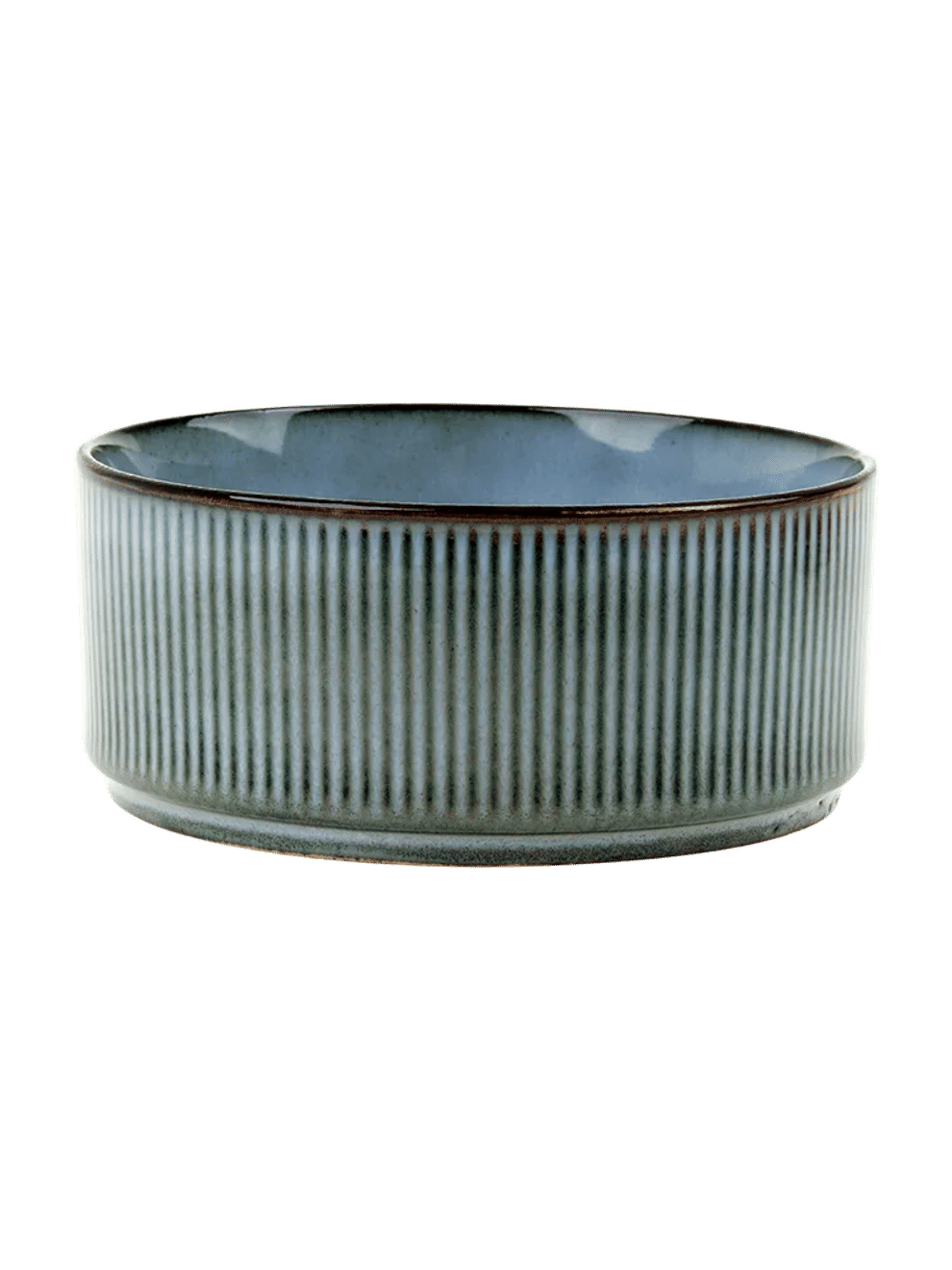Ribbed Ceramic Bowl 14.5cm