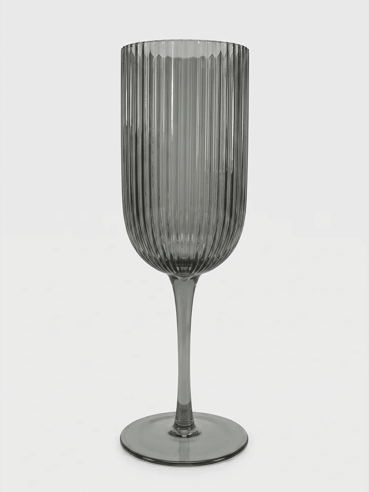 Ribbed Wine Glass 22cm (2)