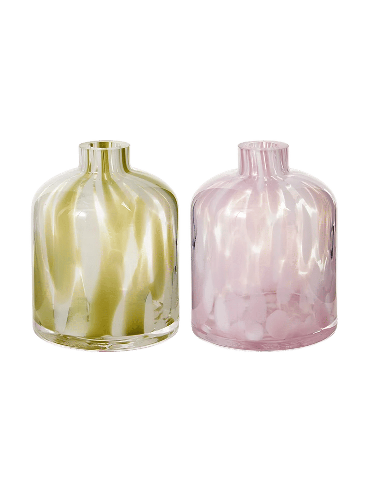 Swirl Glass Vases 10.5cm