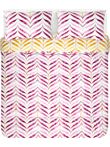 Queen Bed Stripe Printed Comforter