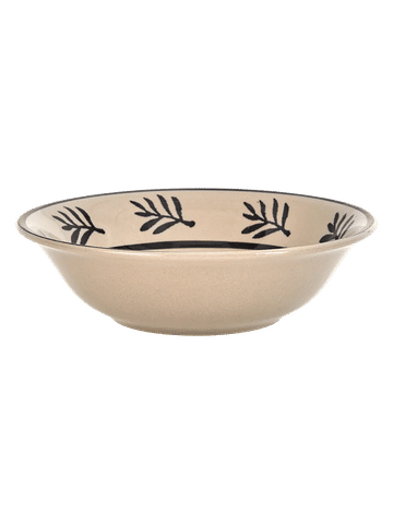 Hand Painted Leaf Ceramic Dinner Plate