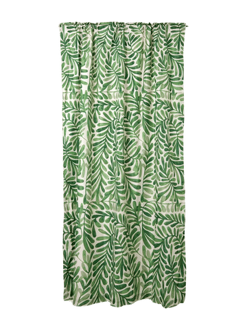 Leaf Lined Microfiber Curtain