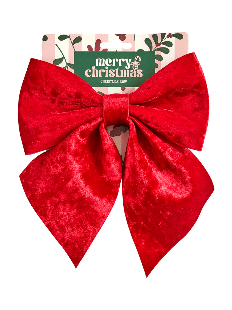 Red Velvet Christmas Tree Topper Bow