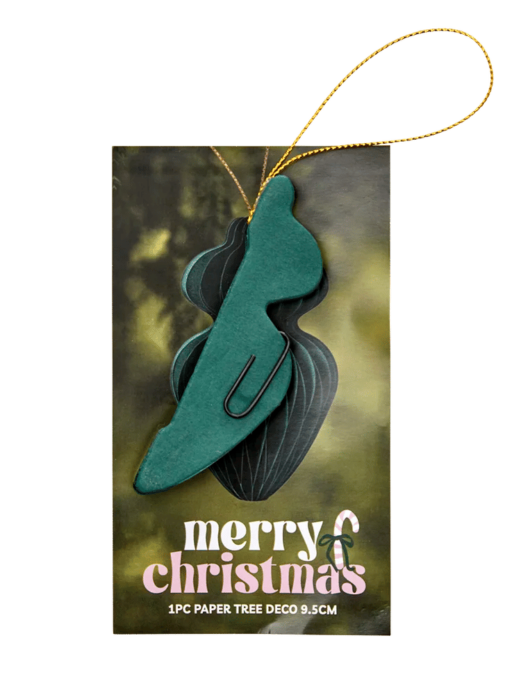 Green Christmas Paper Decoration Ornament (1)