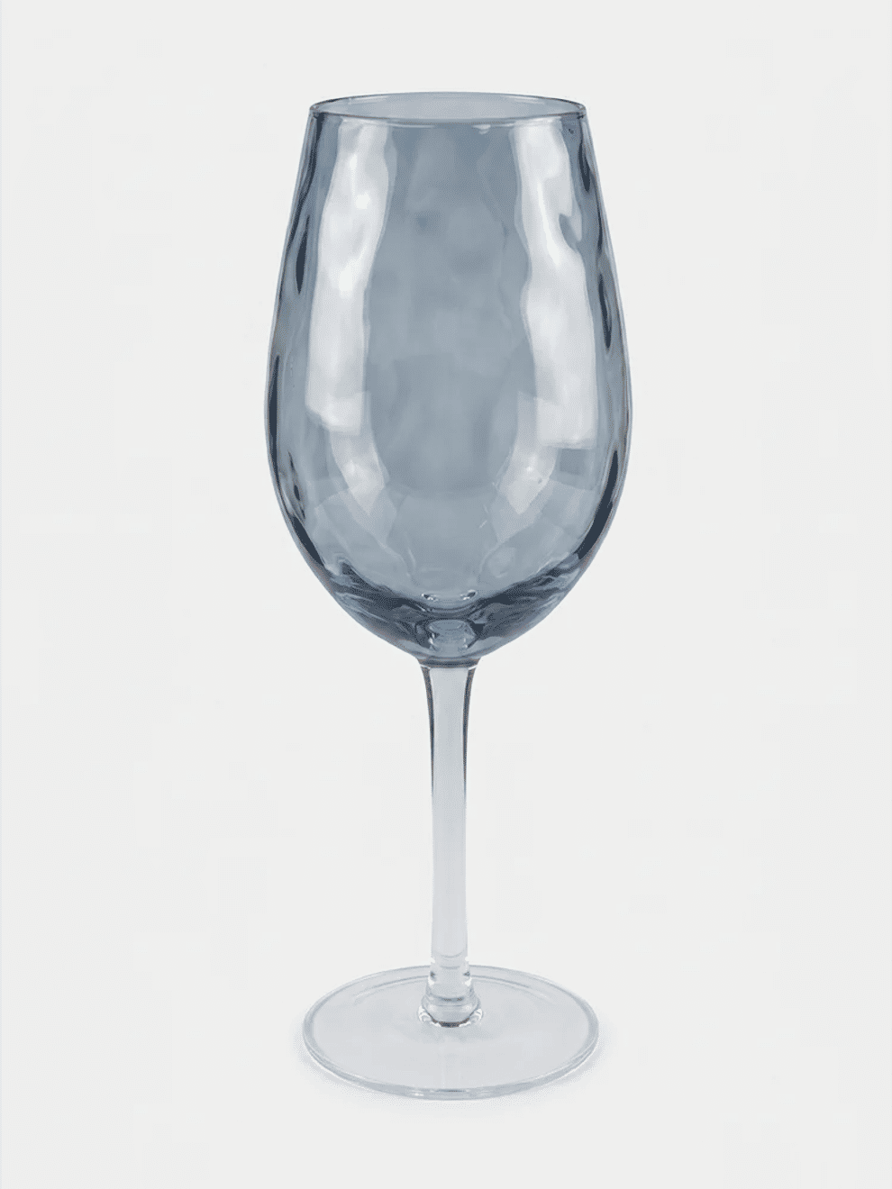 Hammered Glass Wine Goblet 22cm (1)