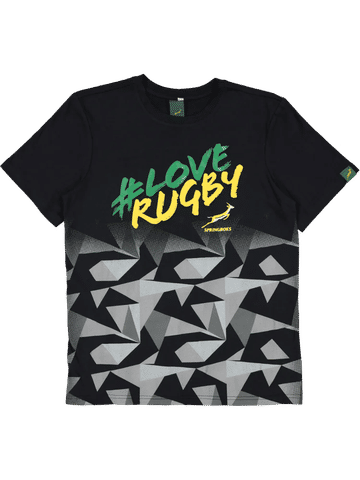Black Graphic Springboks T-Shirt