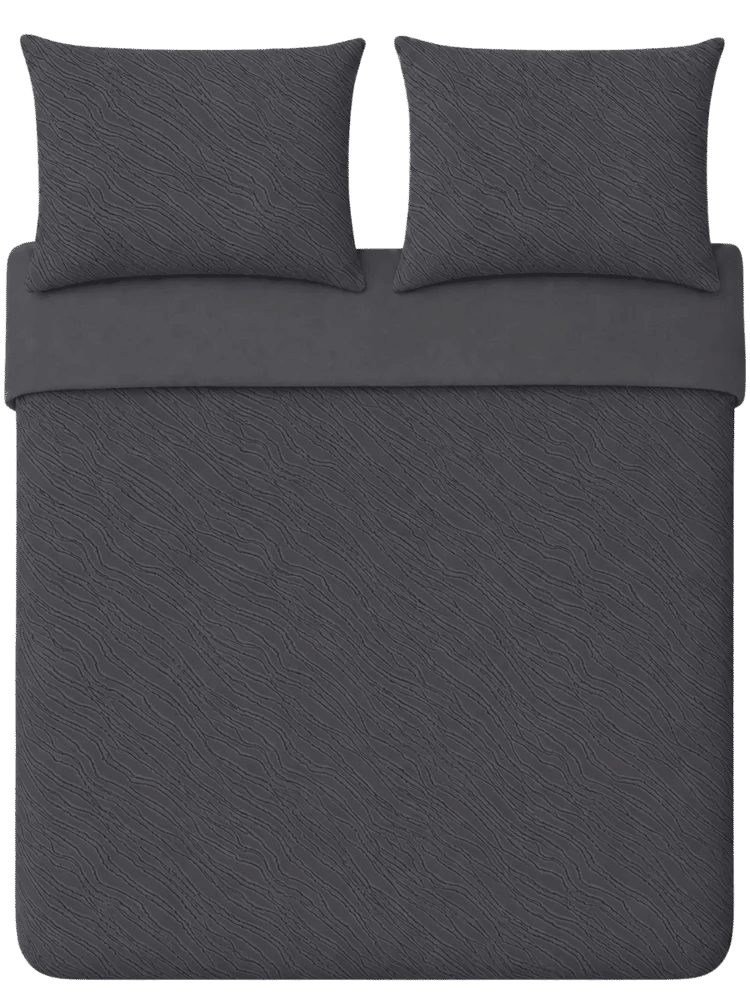 King Bed Textured Duvet Set