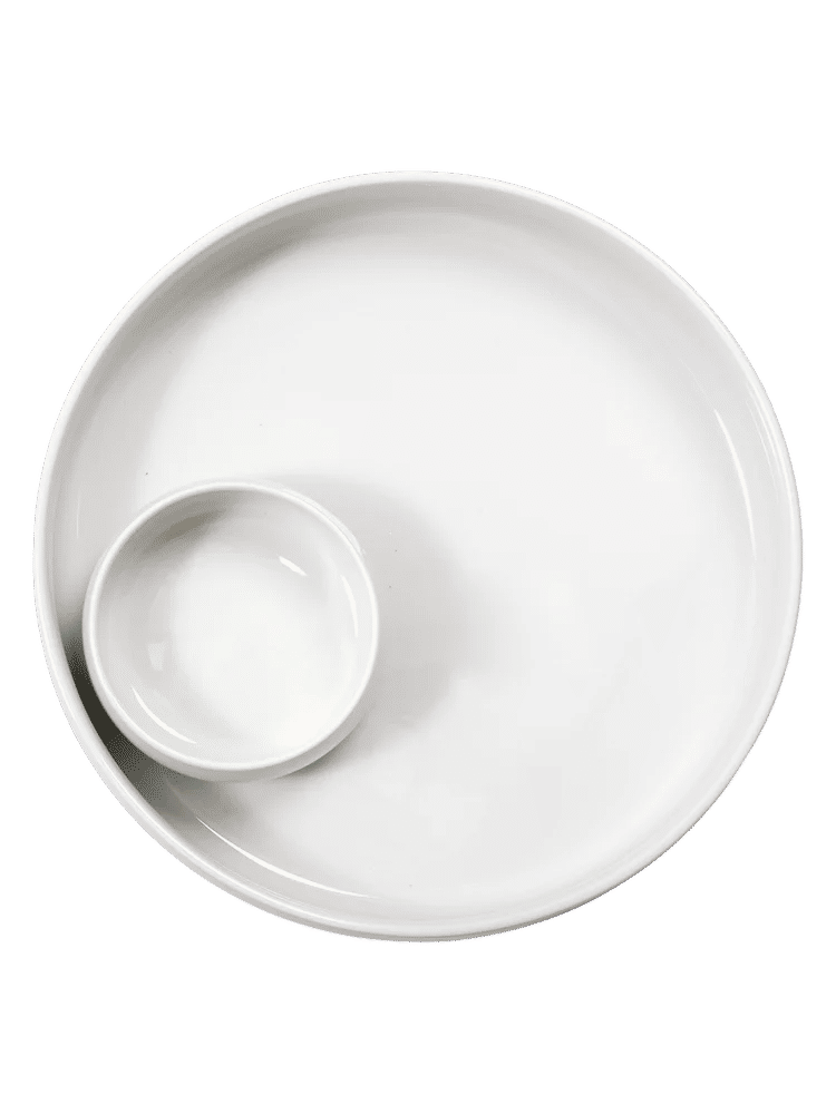 Versatile White Ceramic Serving Bowl 31cm (1)