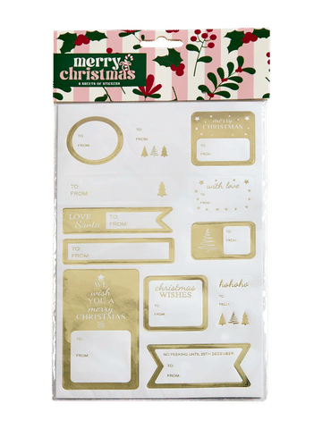 Christmas Gift Tag Stickers
