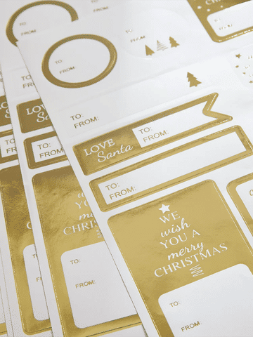 Christmas Gift Tag Stickers