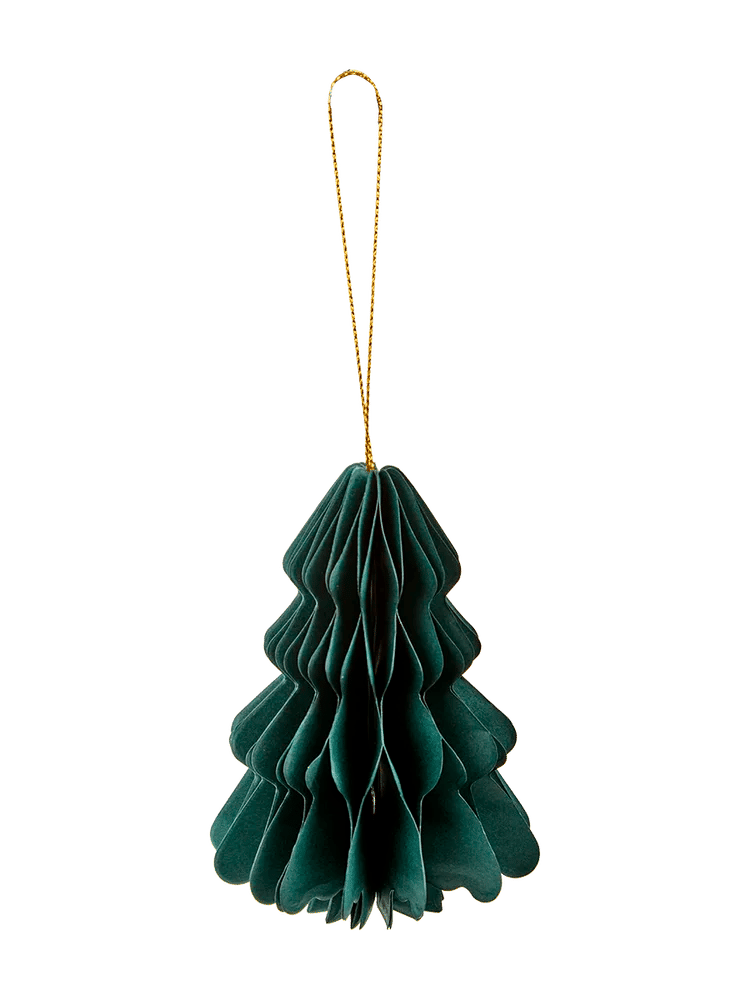Green Paper Honeycomb Christmas Tree Bauble