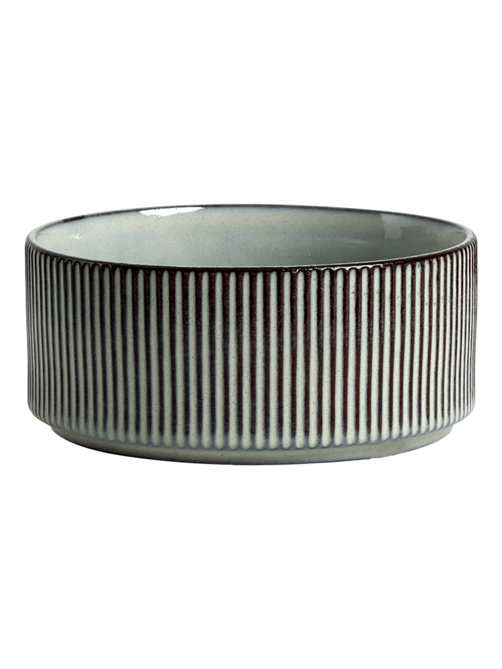 Ribbed Ceramic Serving Bowl 14cm
