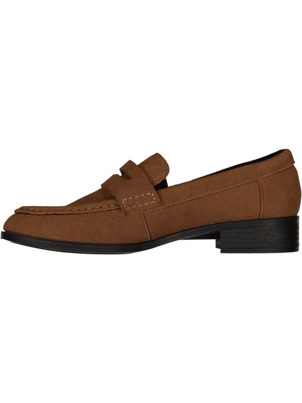 Tan Suede-Look Loafers (1)
