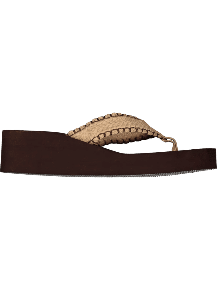Textured Wedge Flip Flops
