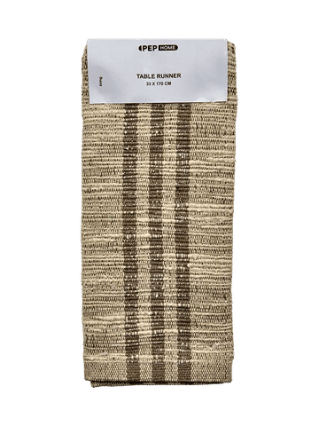 Textured Striped Table Runner 33x170cm