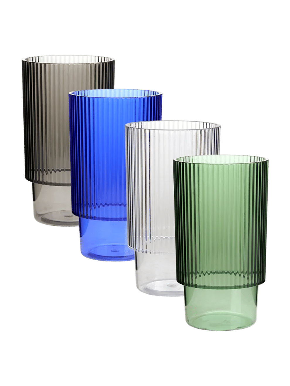 Ribbed Acrylic Tumbler ( Assorted )