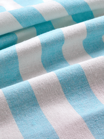 Striped Ruffled Tablecloth