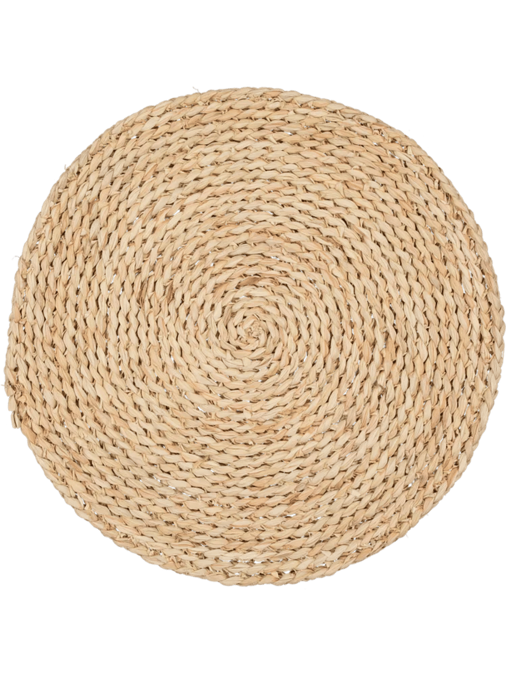 Round Woven Natural Straw Placemat