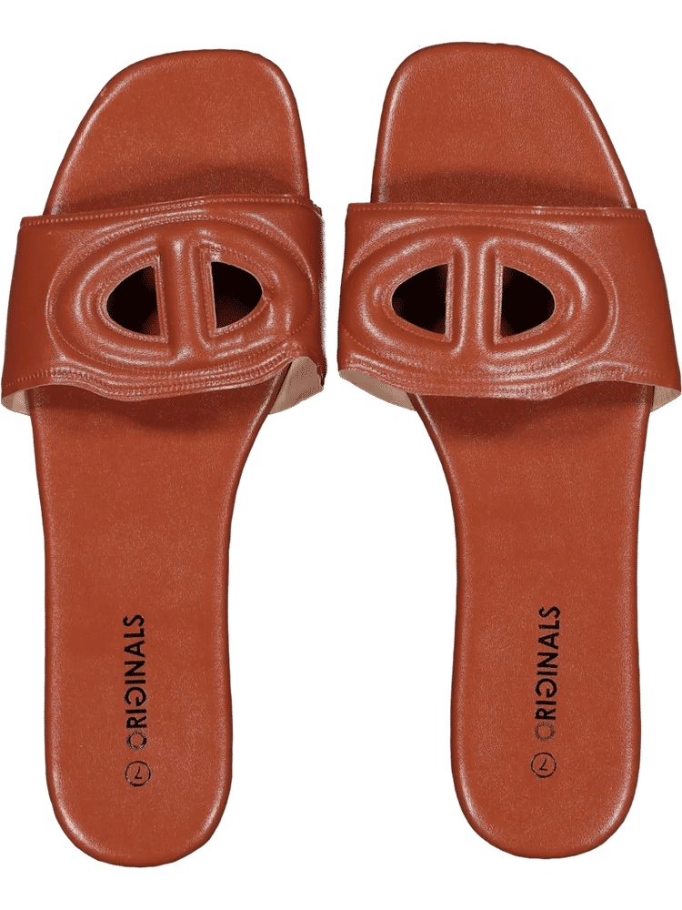 Basic Faux Leather Mule Sandals