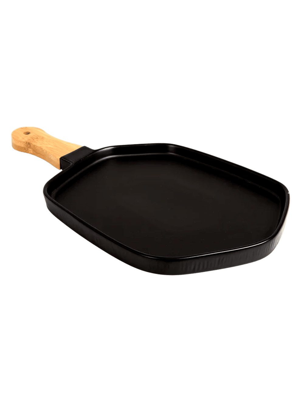 Ceramic Serving Plate with Bamboo Handle 36cm (7)