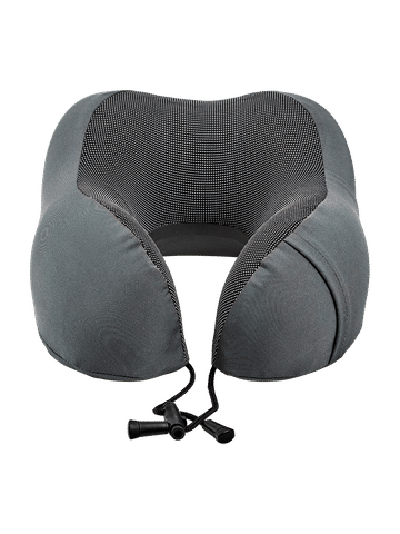 Grey Contoured Travel Pillow