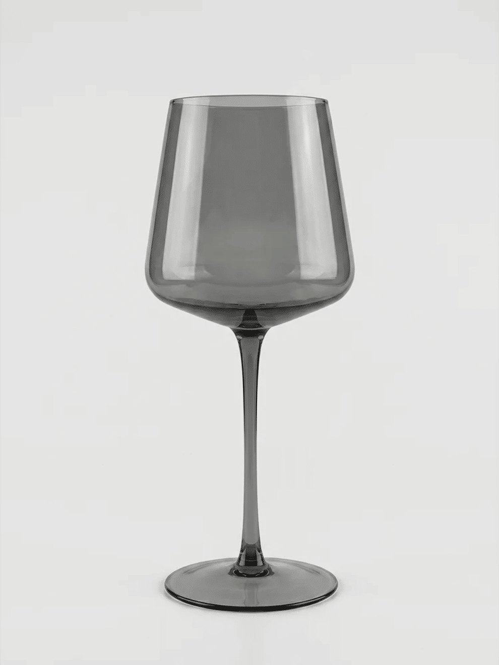 Smoked Glass Wine Goblet 24cm