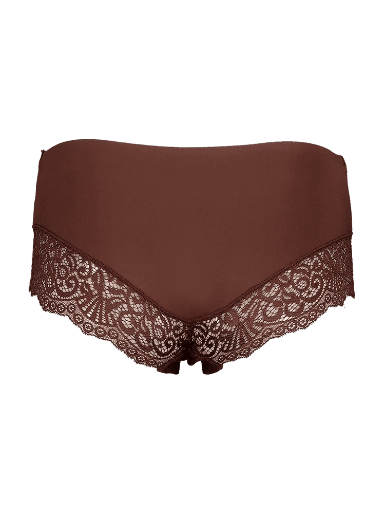 Chocolate Brown Lace Detail Panty (1)
