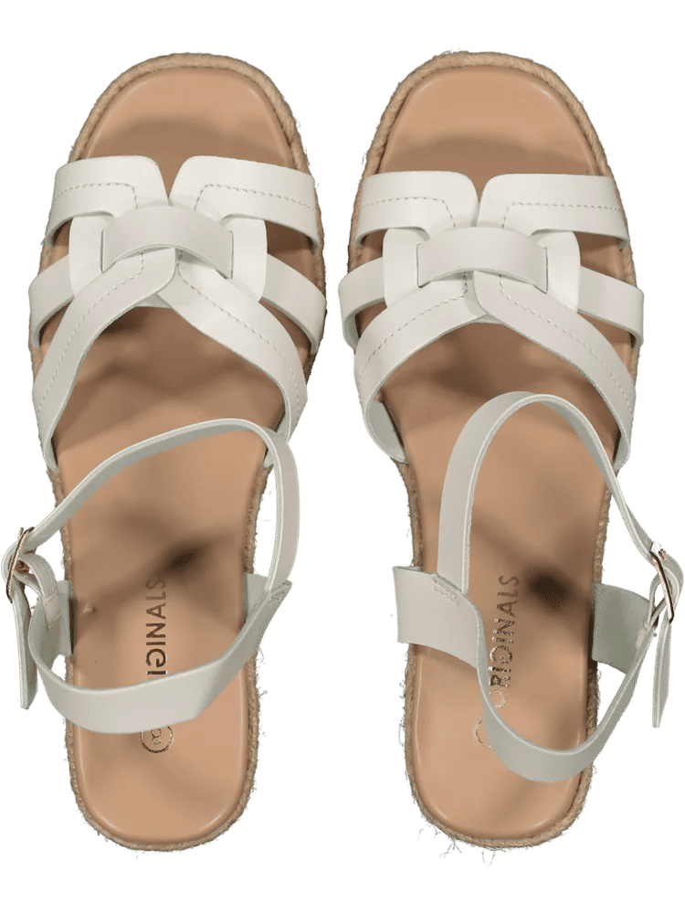 White Strappy Wedge Sandals (2)