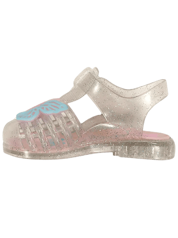 Glitter Butterfly Jelly Sandals