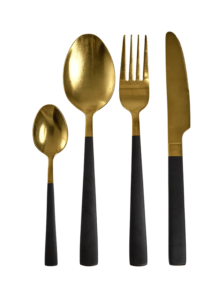 16 Piece Gold Stainless Cutlery Set (1)