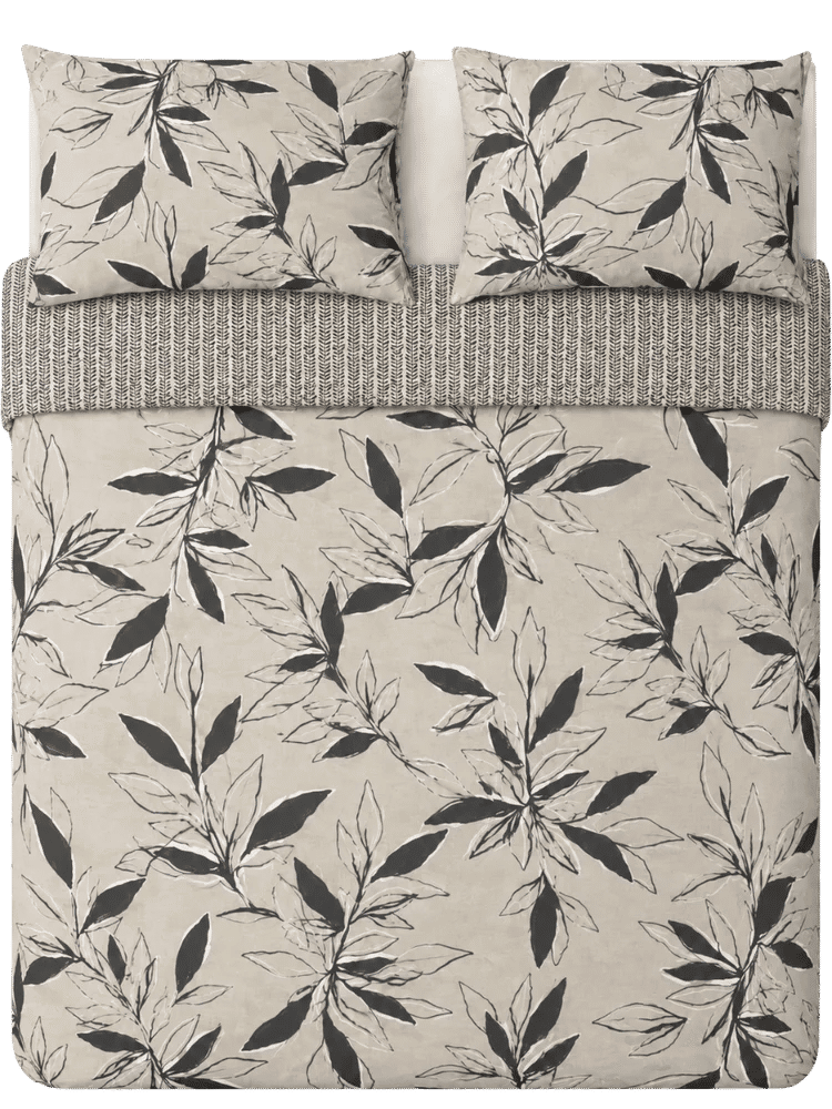 3-Quarter Leaf Print Duvet Cover