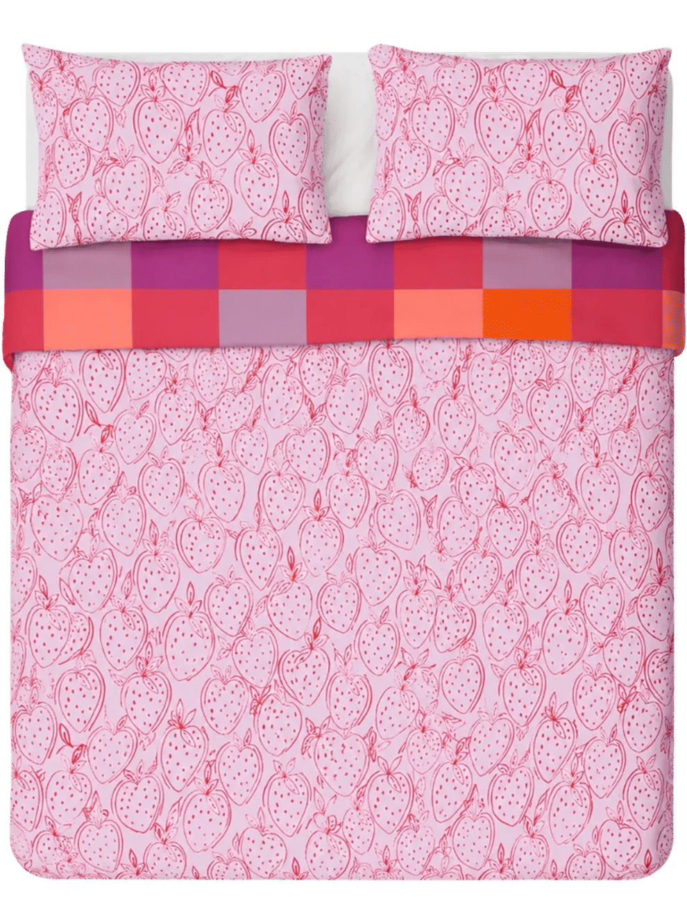 Kids Strawberry Print Duvet Cover (2)