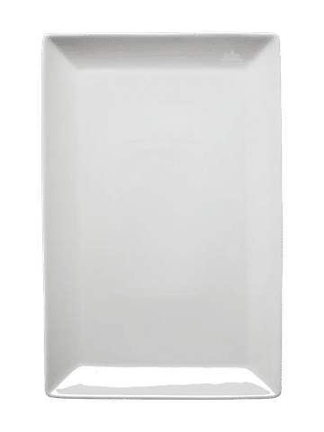 White Rectangular Ceramic Platter 39cm