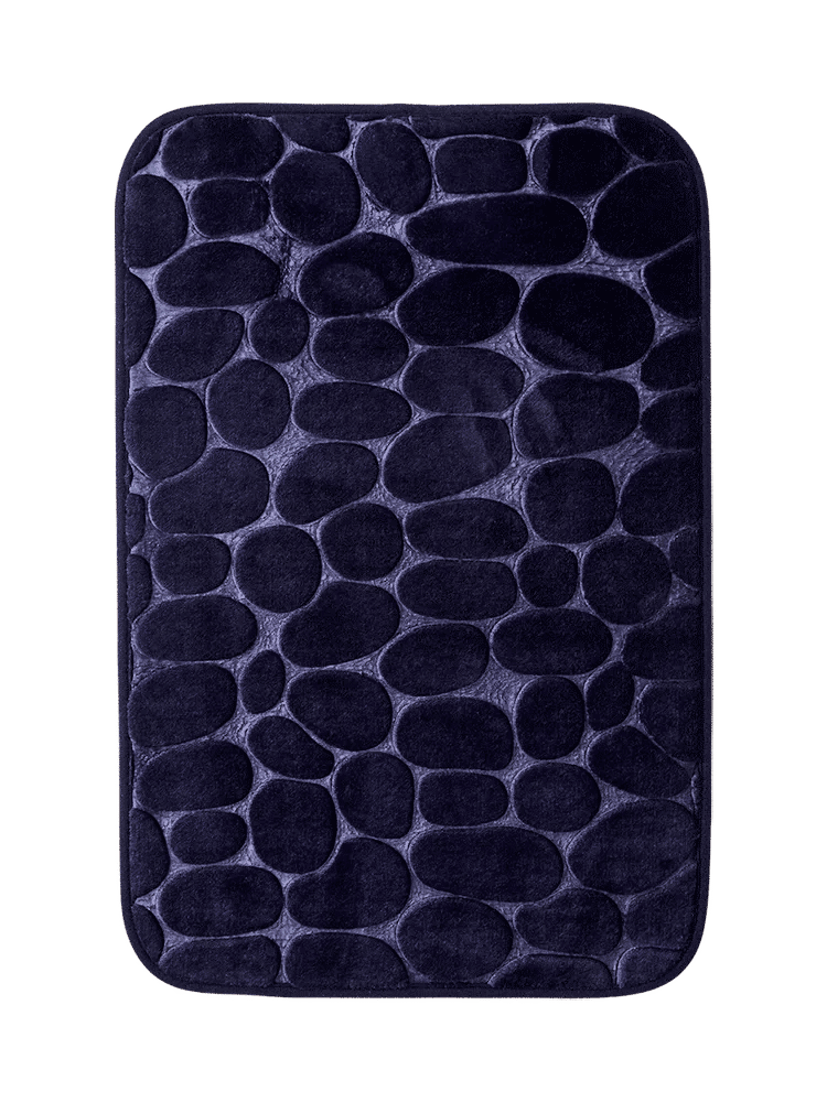 Navy Pebble Texture Bath Mat (1)